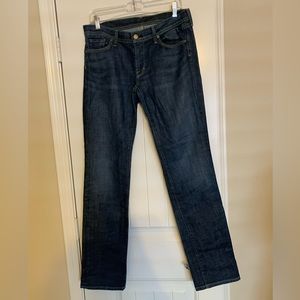 Citizens of Humanity Low Waist Straight Leg Dark Blue Denim Jeans l 30 LIKE NEW